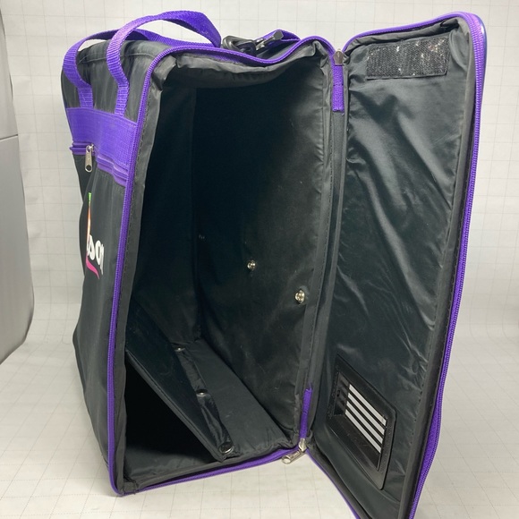EUC Vintage Wilson Club Tote Gym Bag black purple piping neon trendy Pickleball - Picture 7 of 10